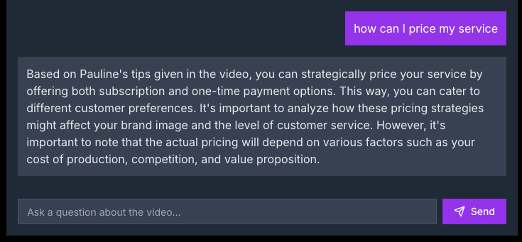 YouLearnNow AI Chat Example